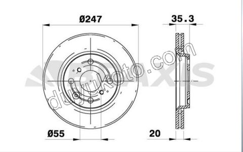 Ön Fren Diski Adet (X2) (Hava Soğutma)