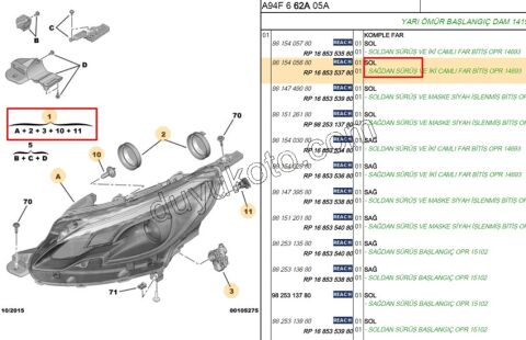 Peugeot 2008 Far Sol ? 2013/2016