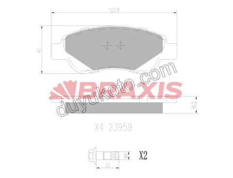 Fren Balatası Ön Tk P107 P108 C1