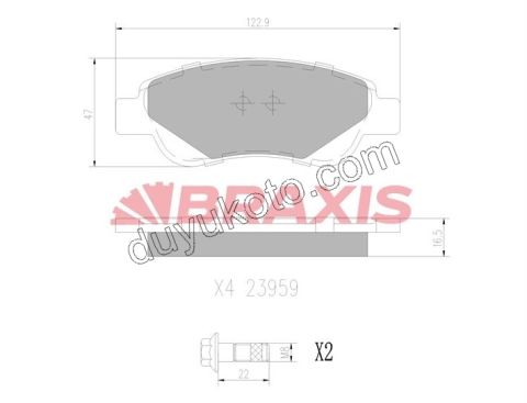 Fren Balatası Ön Tk P107 P108 C1