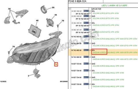 Peugeot 2008 Far Sol 2019/2023