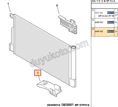 Radyatör Bağlantı Ayak + Klima Radyatör Tutucu Alt PBP