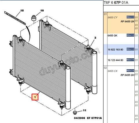 Klima Radyatörü P3072 BENZ