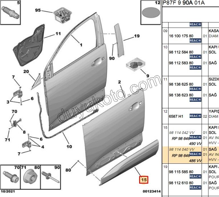 CITA SUS KAPI ON R P30082 P50082 KROM+