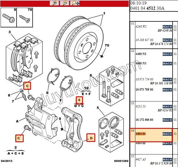 Fren Kaliperi Kelepçe Demiri Ön Sol