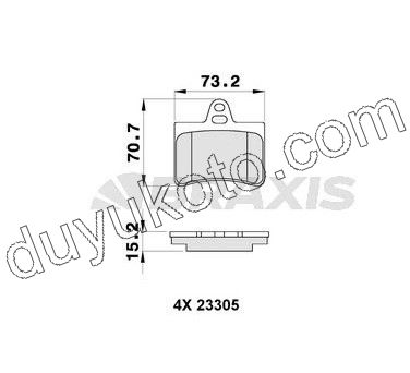 Fren Balatası Arka Tk C51 C52