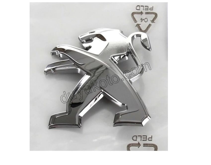 Peugeot Aslan Arması Krom 3 TIRNAK 7.5 CM