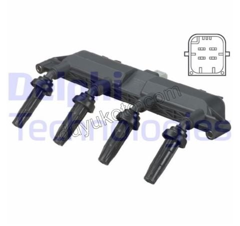 Ateşleme Bobini TU3JP TU5JP L4 GRI SOKET